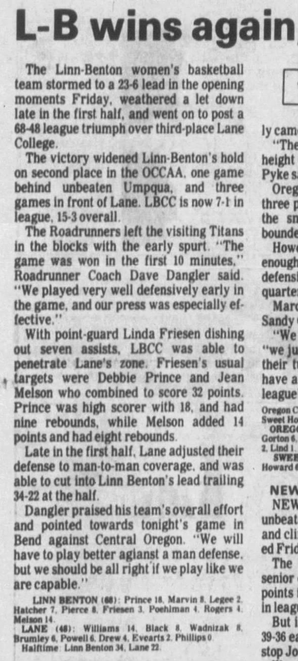 1980 02-02 Linda at LBCC Albany Dem Herald page 23